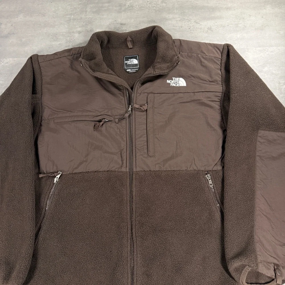 The North Face Denali Jacket Mens XL Brown Polartec Fleece Full Zip Pit Zips